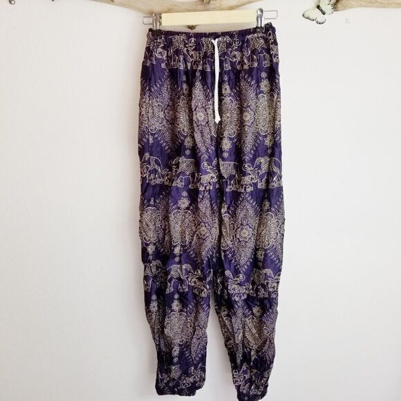 Thai yoga/beach cover up pant with cargo pocket - Picture 6 of 6